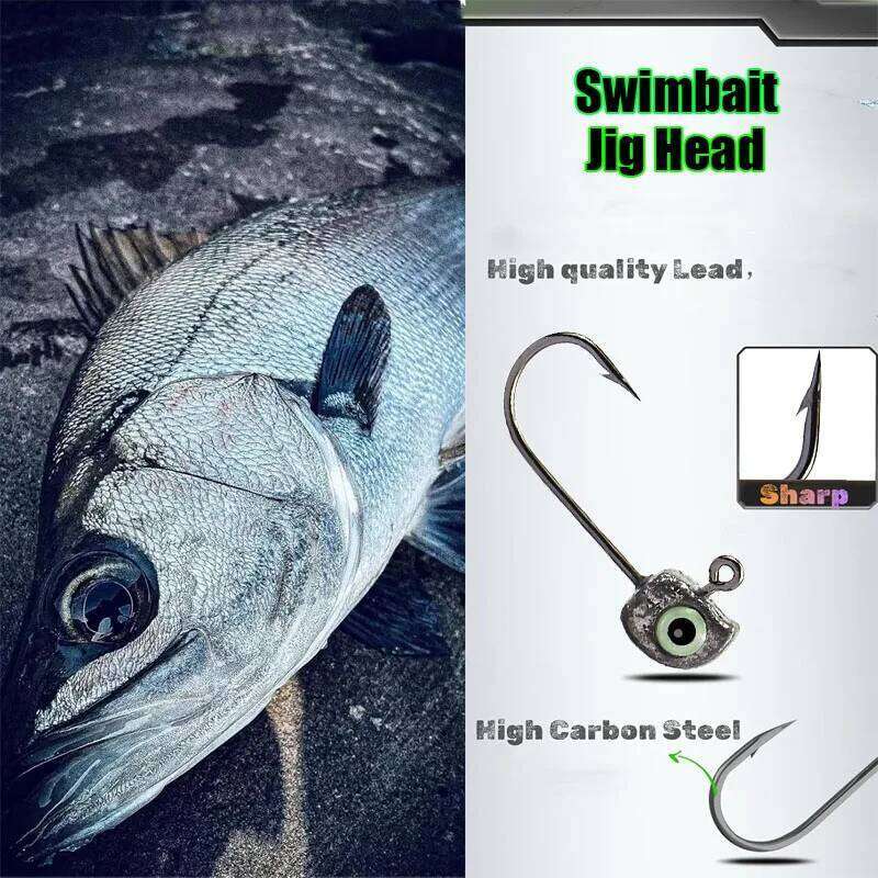 50PCS Primary Color Luminous Fishing Hooks Eye Bass Trout 1/32 1/16 oz Fishhook Crappie Tools Accessories Lure Supplies Z260128