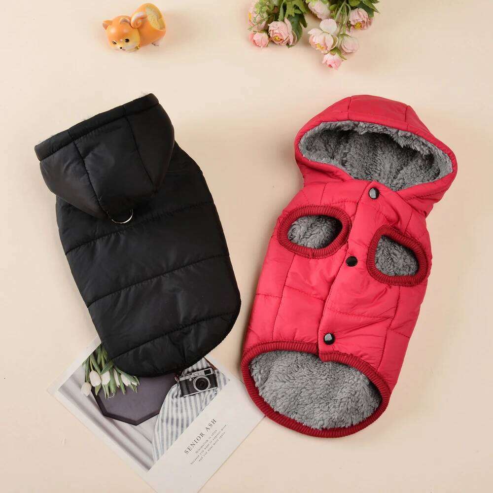 Pet Cat Clothes Hooded Jacket Warm Fleece Coat Hoodie for Small Medium Cats Dogs Cozy Waterproof Kitten Puppy Outfits Apparel XJ260127