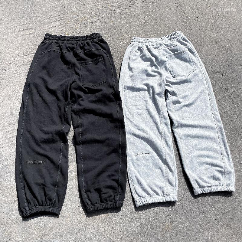Men's Pants Cross-Border Y2K Patchwork Embroidered Sweatpants Unisex Kroen Retro Casual Street Loose Drawstring Joggers Trendy