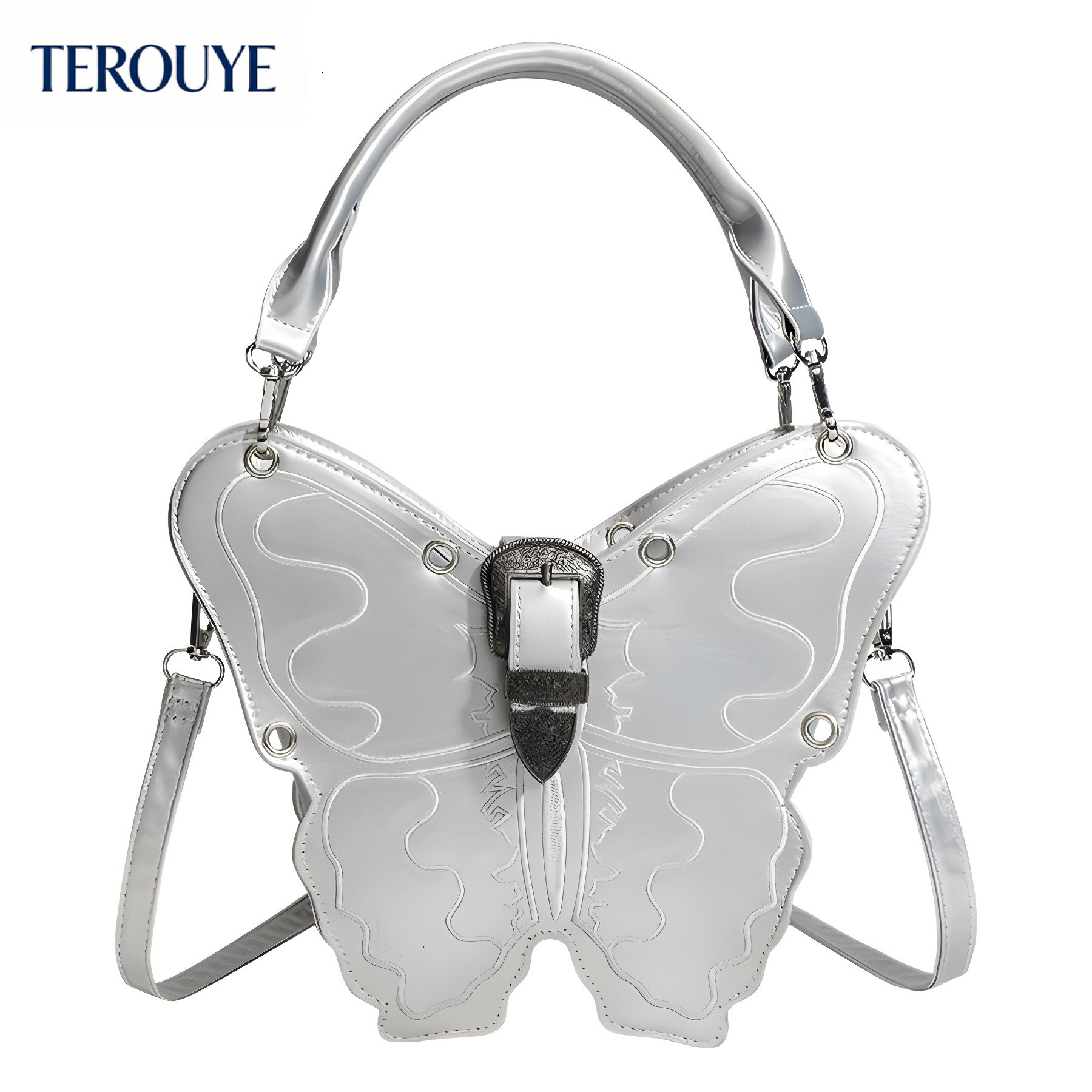 TEROUYE Autumn/Winter bag New French Style Butterfly Bag Fashion Handbag Versatile Trendy Style Women's bag Shoulder Bag