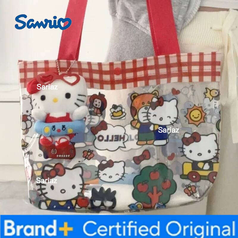 Sanrio peripheral HelloKitty drawstring ties storage travel children's hanging bag birthday gift H260129
