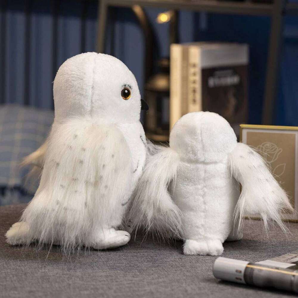 1pc 20cm/7.87in Snow white animal cute snowy plush owl doll soft cartoon pillow for children Y260128