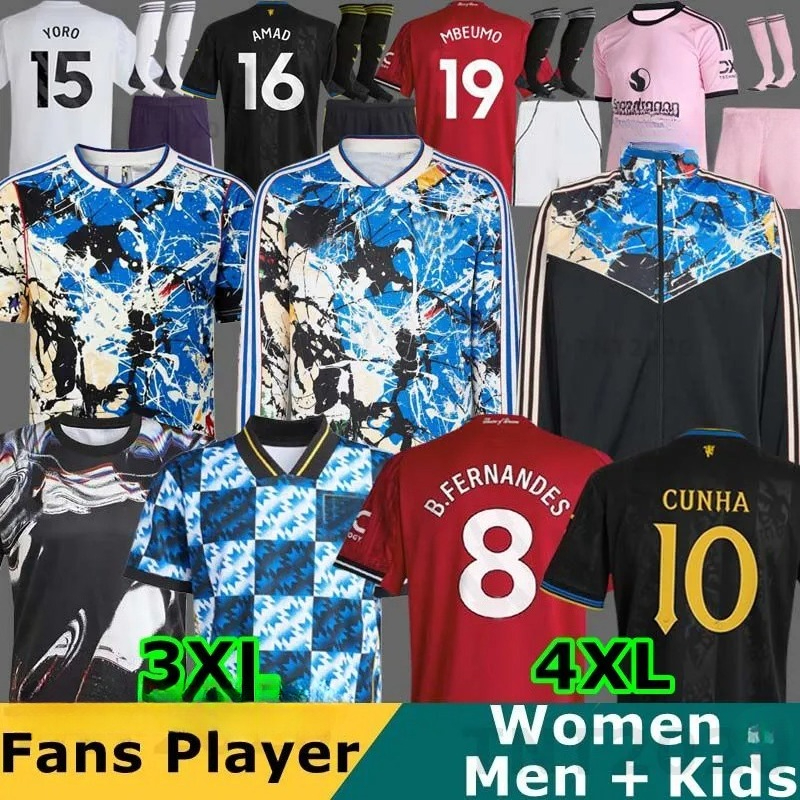 ManUnited 25 26 manchesteeer unitedsoccer jerseys Manchest er United RASHFORD MAINOO 2026 football shirt B. FERNANDES men player MUTDES Stone Roses unitedjersey