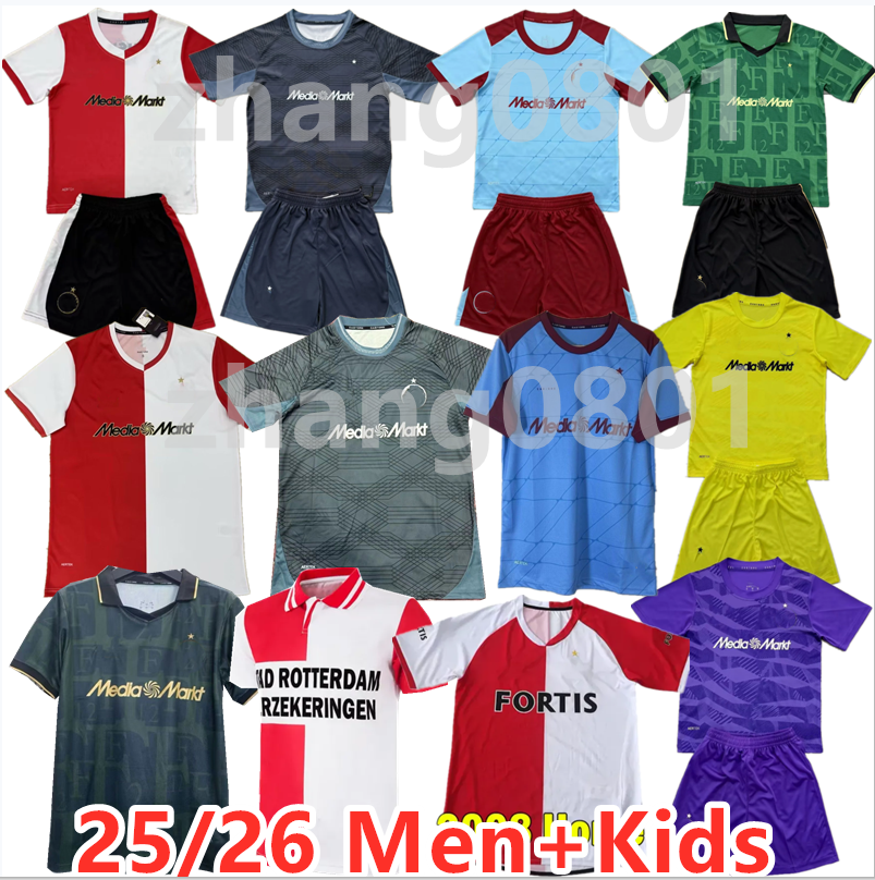 25 26 Feyenoords KOKCU Gimenez Danilo Soccer Jerseys Home away Third TRAUNER KIDS HARTMAN GIMENEZ Szymanski uniform men's and children TAABOUNI Danilo TIMBER