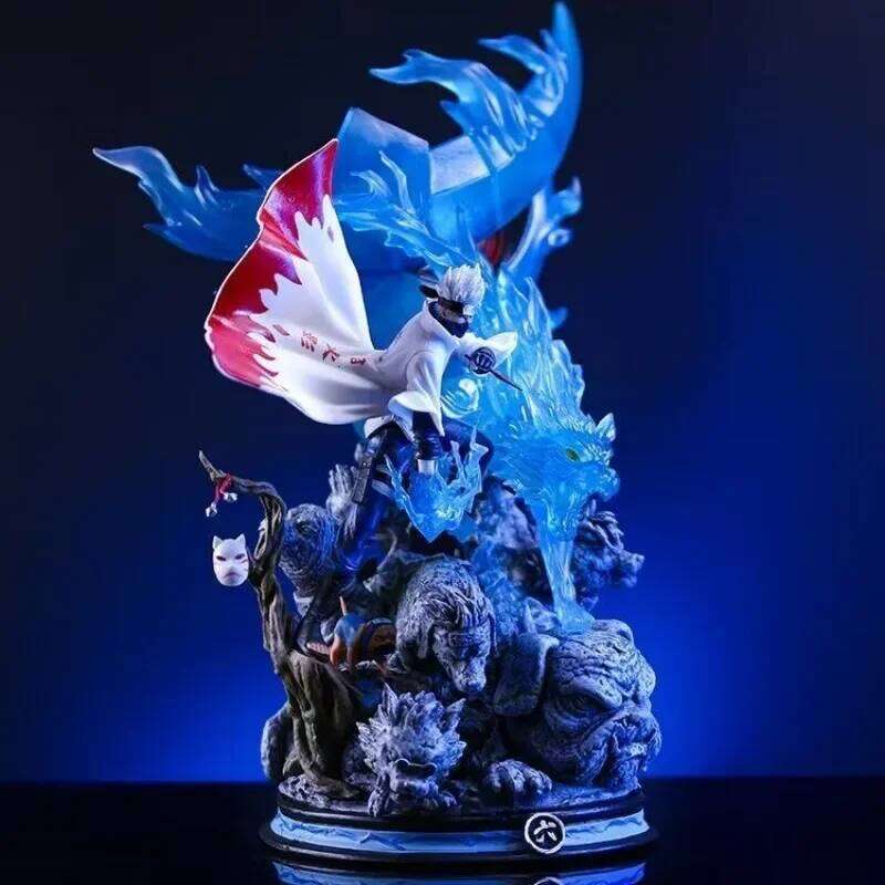 28cm Pvc Naruto Gk Anime action Hatake Kakashi toy Figure Statue Ornament Collection Model Decora Figurine Christmas gift Z260129