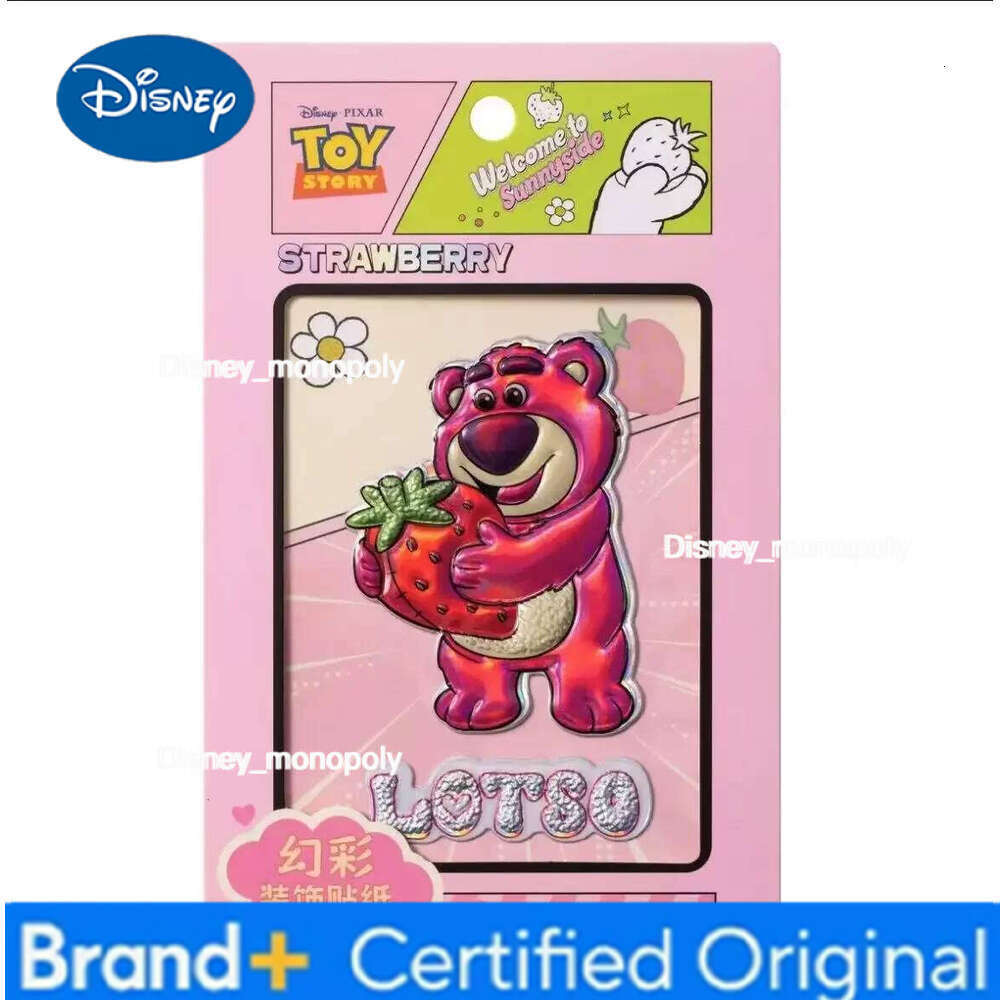Disney 3D stickers, laser-cut children's creative cartoon cute strawberry bear animal city Stitch PVC stickers H260129