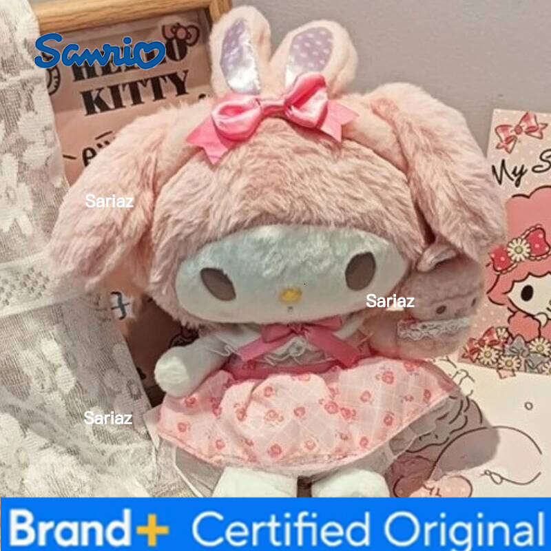 Sanrio Kawaii Cute Girl Heart Doll Cartoon My Melody Peripheral Stuffed Animal Soft Plush Toy Girls Birthday Gifts H260129 H260129