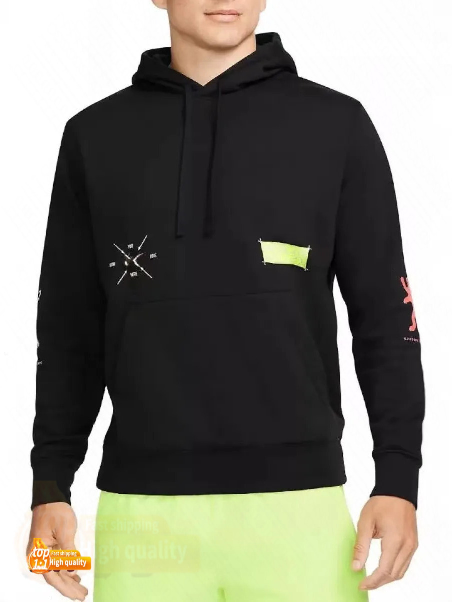 mens Berlin sweater du pull Berlin svp Hoodies Neuron Sweatshirts Long-sleeved hooded printed warm-keeping sweatshirt set with elastic drawcord pants fe 63