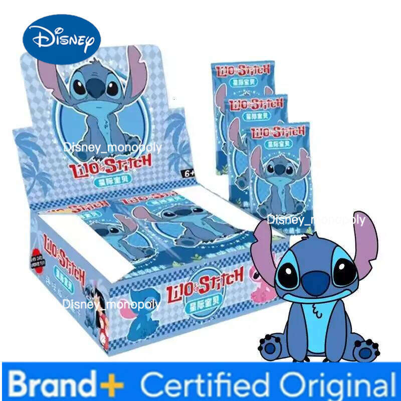 Disney Lilo & 160pcs Cute Cartoon Stitch Angel Character Fun Game Collection Card Anime Toy Children Toys Gifts H2601291 H2601291