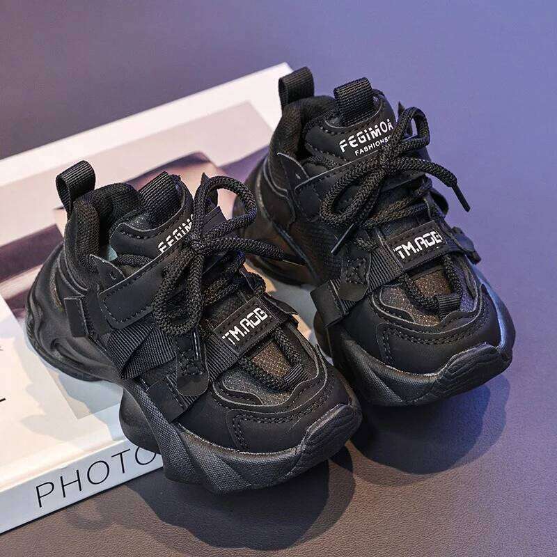 2025 New Kids Chunky Sneakers Boys Girls Platform Casual Sports For Children Unisex Toddler Shoes Fall Autumn Y260128