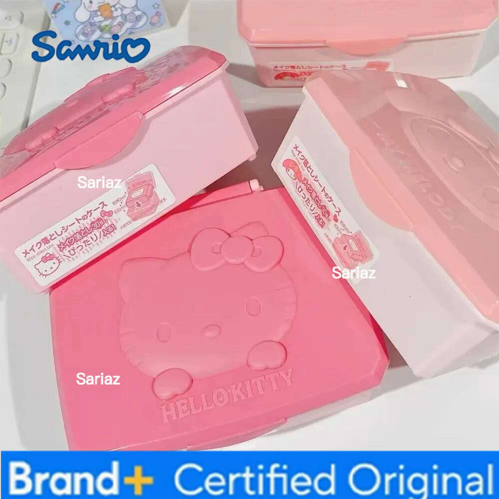 Sanrio Anime My Melody Kawaii Hello Kitty Jewelry Box Drug Swabs Storage Arrange Student Stationery Girls Gifts H260129