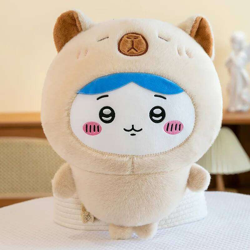 1pc 25cm/9.84in Cartoon transforms into capybara Ussage cute Giy Hachi plush machine doll gift Y260128