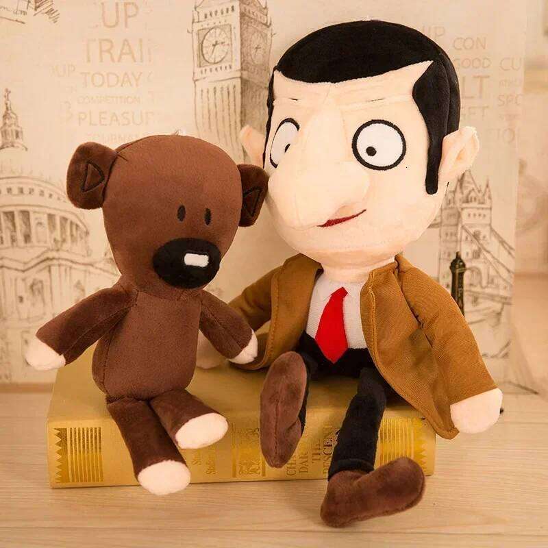 Mr Bean Teddy Bear Plush Toy Comedy Cartoon Movie Figure Cute Animal Baby Stuffed Doll Mini Pillow Decor Soft Children Gifts Y260128