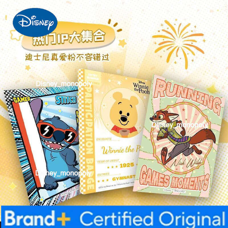 Disney Card.Fun Authentic Authorized Star Sports Games Blind Box Collectible Trading Cards Gift For Children Birthday Toys H260129 H260129