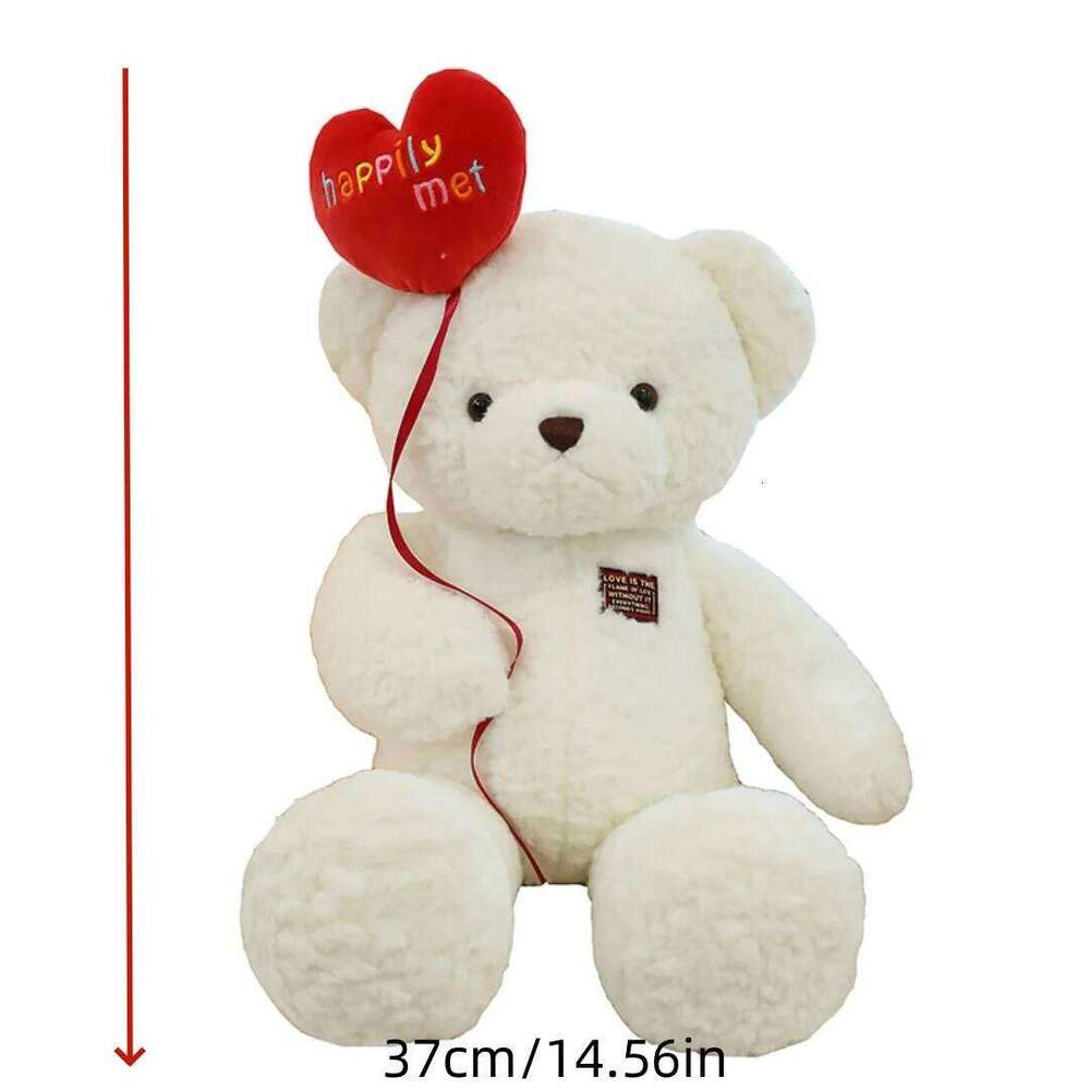 1pc 37cm/14.56in Love confession plush toy Valentine's Day gift engagement bear pillow souvenir romantic home Y260128