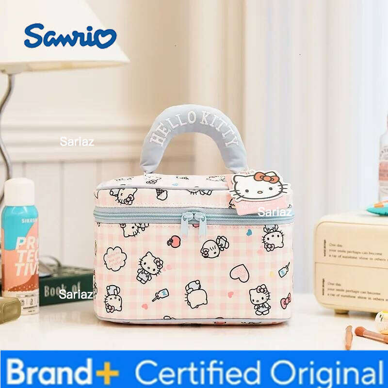 Sanrio Anime Hello Kitty full-print large-capacity cosmetic Kawaii portable toiletry storage bag gift for friends H260129