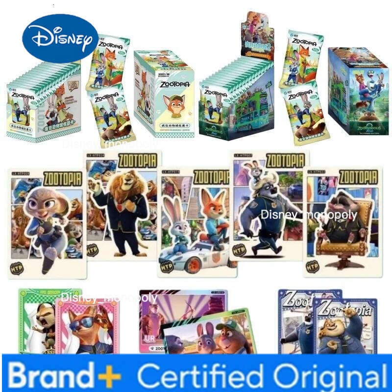 Disney Zootopia2 Adventure Comedy Cartoon Movie Collection Cute Judy NickQ Limited Edition Character Card Toys for Family H2601291 H2601291