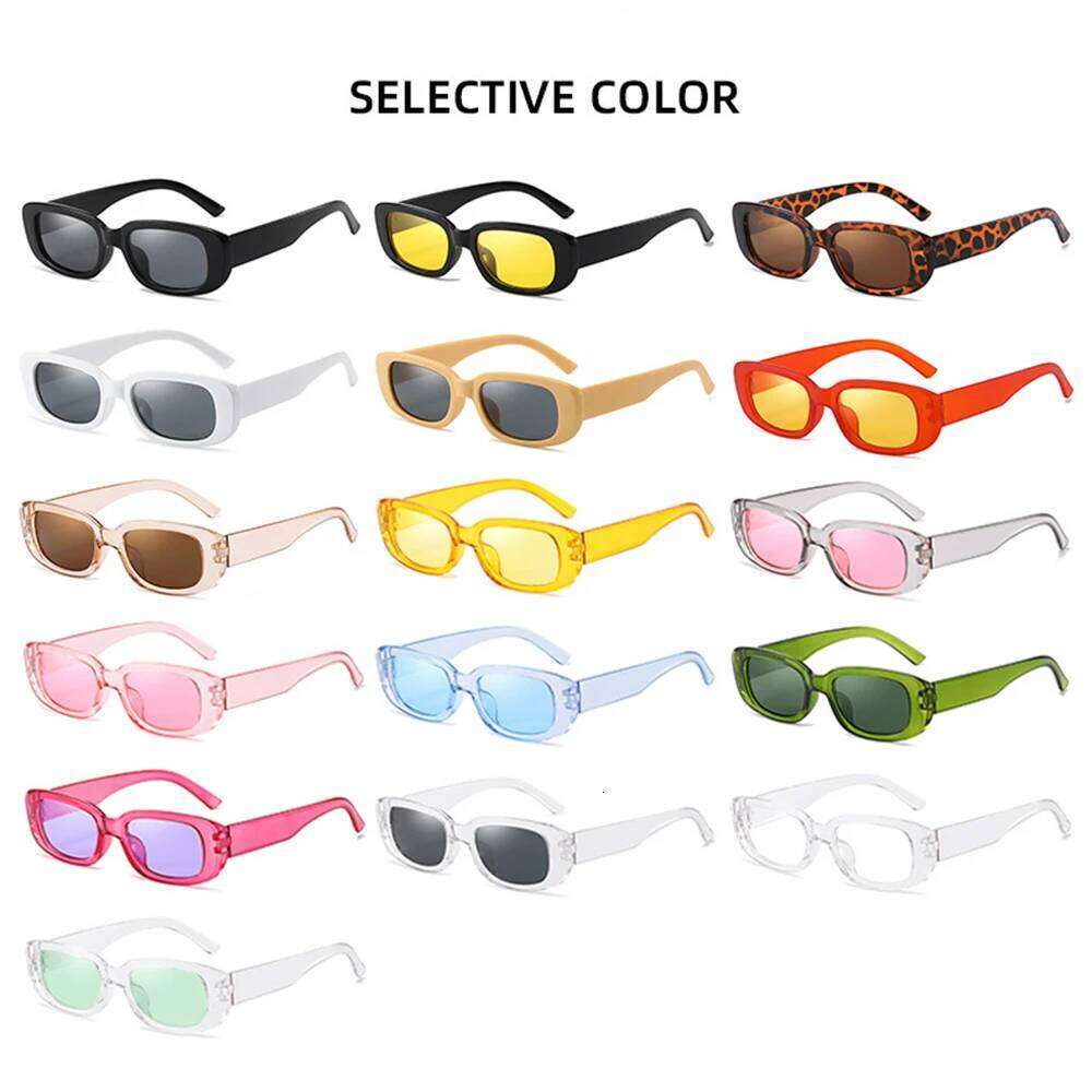 KLASSNUM Retro Women Sunglasses Small Square Frame Anti UV400 Men Sun Brand Design Glasses Carnival Party Eyewear New In H260129