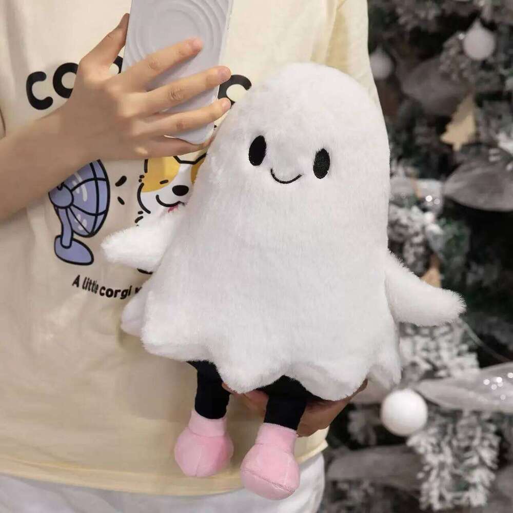 Latest Halloween Ghost Pumpkin Stuffed Plush Toy Handmade Cartoon Anime Cute Birthday Gift for Friends Fun Doll Y260128