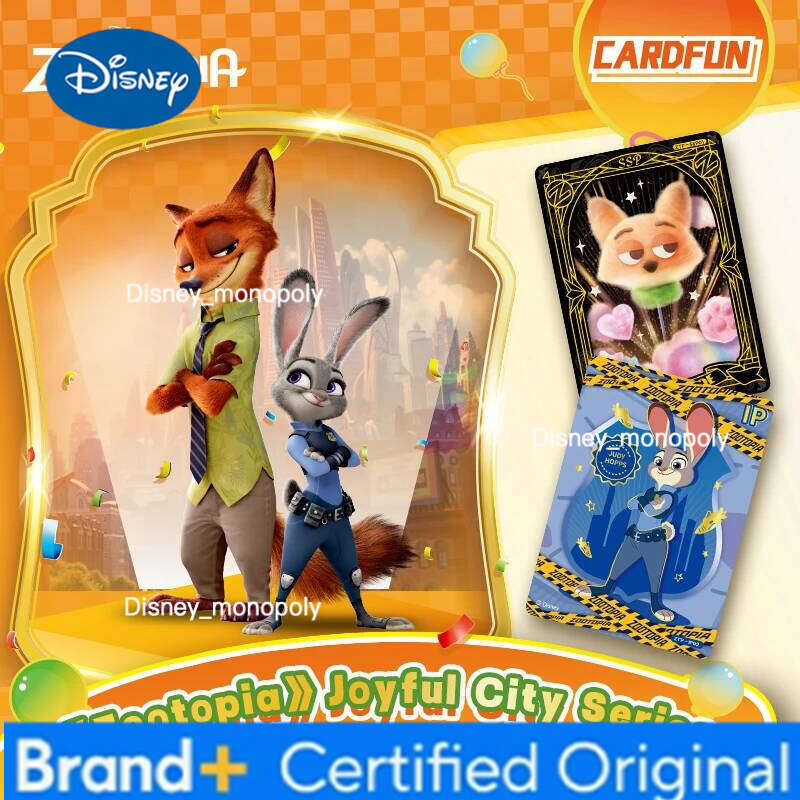 Disney Card.Fun Zootopia CCG Collection Official TCG Booster Pack with Foil Cards Anime Trading Card Game for Beginners Bestseller H260129