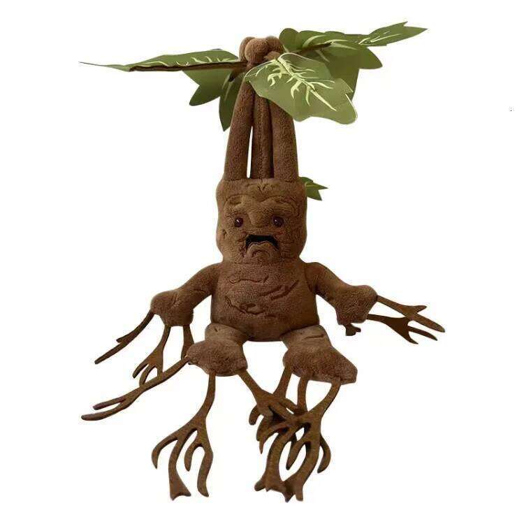New Harries Mandrake Magic Elf Plush Doll Soft Potted Plant Stuffed Toys Movie Peripherals Pillow Ornaments Children Gifts Y260128