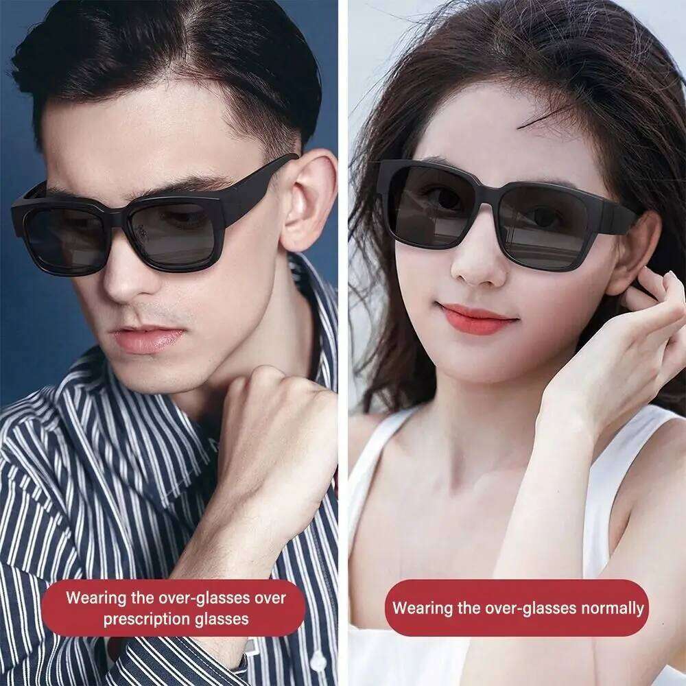 for Driving Riding That Can Be Worn over Other Polarized Fit Over Glasses Sunglasses Square Shades Wrap Around H260129