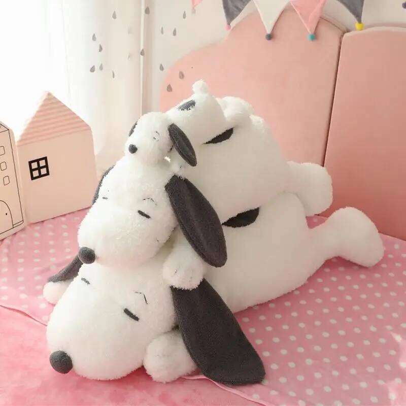 Snoopy Surroundings Extra Large Puppy Dog Pillow Bed Cushion Fill Paper Box Cover Plush Doll Birthday Gift Y260128