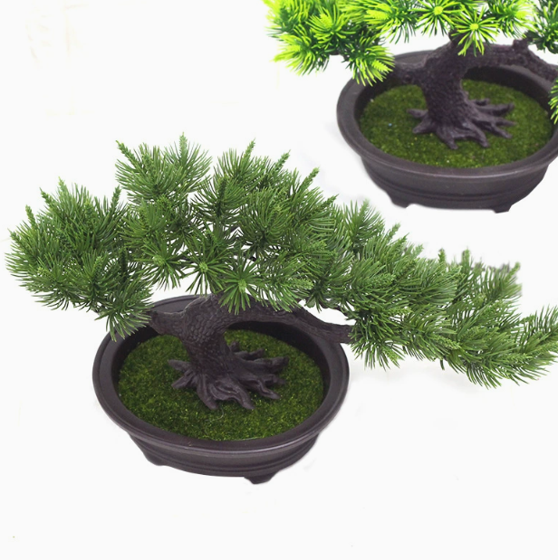 Accessories Artificial Decorative Bonsai Gift Lifelike Festival Simple DIY Simulation Ornament Home Pine Tree Potted Plant LJ200903