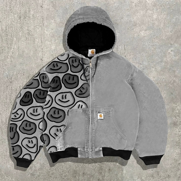 Luxury Brand Designer Clothes 2025 European And American Foreign Trade New Men's Casual Hooded 3D Printed Men's Cardigan Sweatshirt Jacket W