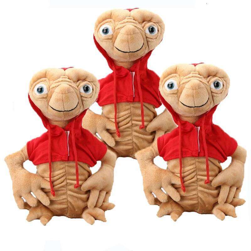 28CM Anime Alien Plush Doll Cartoon Plushie Toys Stuffed Dolls With Cloth For Kids Christmas Birthday Gift Y260128