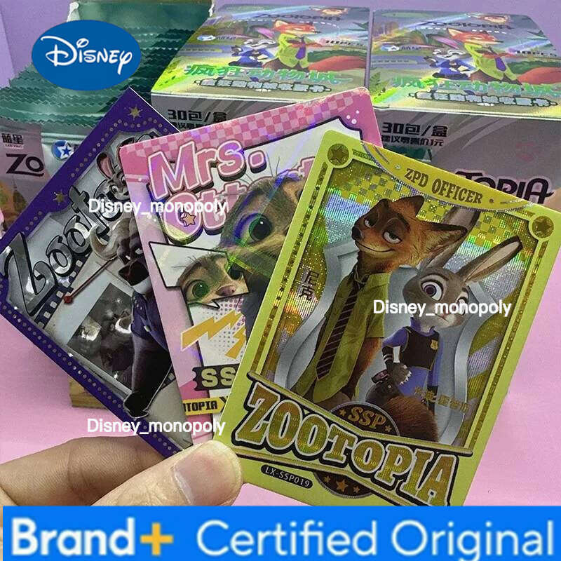 Disney New 2026 Zootopia Anime Judy Nick Character Card Toy Children's Birthday Gift Series H260129 H260129