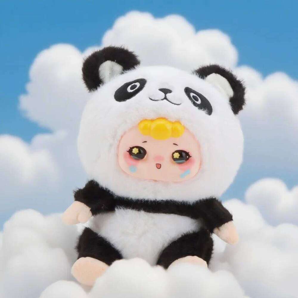 21cm Cute Giant Vinyl Plush Toy Stuffed Animal Adorable Soft Bear with Realistic Details Kawaii Panda Gift for Kids Y260128