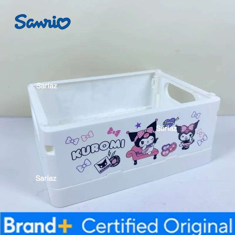 Sanrio Cute Hello Kitty Storage Box Cartoon Anime Kt Women Foldable Portable Desktop Decoration Item Classification Girl Gift Wholesale H260129