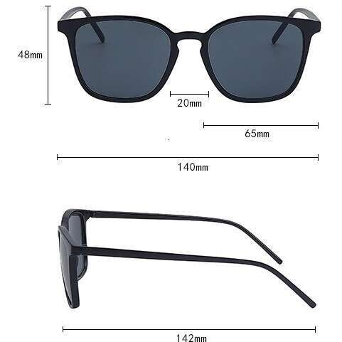 Designer's new minimalist retro square sunglasses suitable for men's and women's trendy sunglasses, star street photography glasses