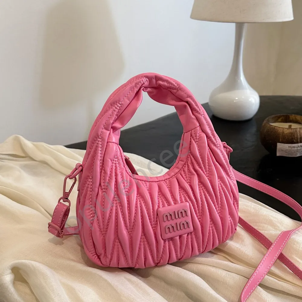 Luxury designer bag wander shouder bag pochette matelasse arcadie sac luxe pleated tote bag crossbody handle bag cell Phone Pocket black hobos fashion leather bags