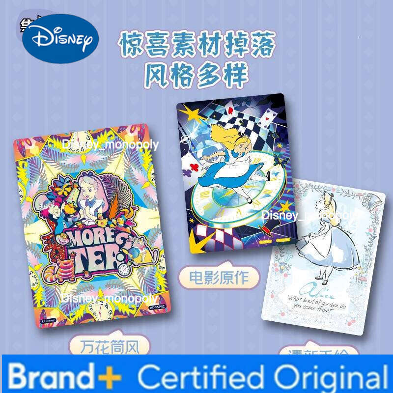 Disney Card.Fun Genuine New Series Alice in Wonderland Collectible Anime Peripheral Cards Holiday Gifts H260129