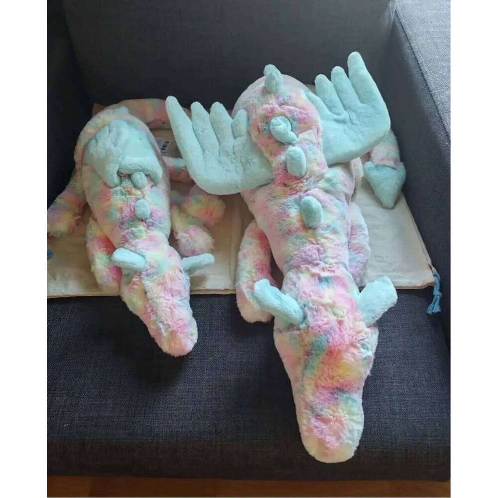 New Dolls Toys 50cm Rainbow Dragon Match to Calm Cats Dogs Pets, Soft and Comfortable Pillow, Holiday Gifts Y260128