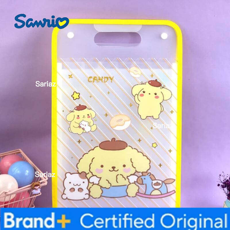 Sanrio Exam Papers 12 Grids File Folder Document Bag Cute Kuromi Pachacoo Melody A4 Portable Storage Organ B H260129