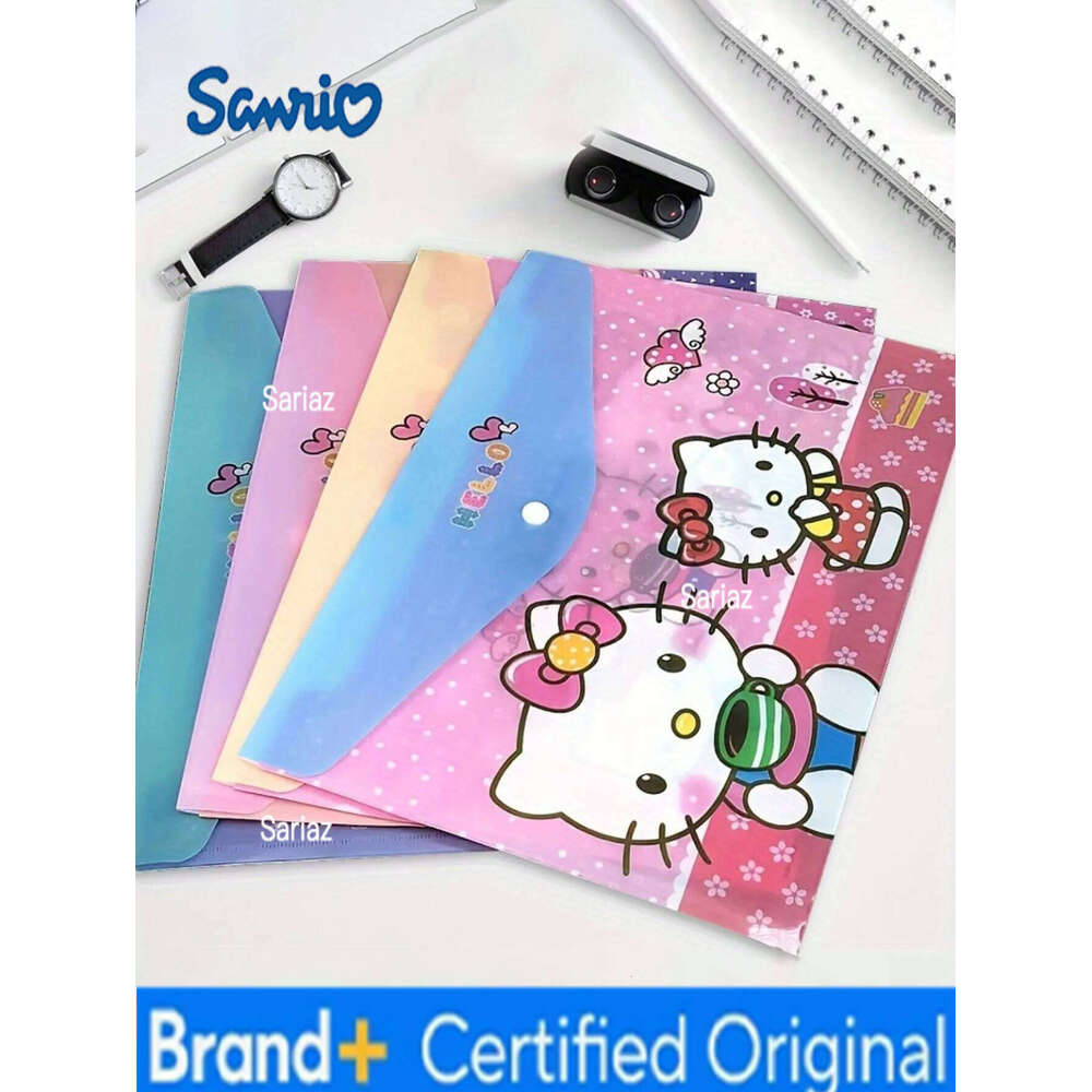 Sanrio 1/4/8/12pcs HelloKittys A4 Document Bag Durable Stylish Students Teachers Perfect for Organizing Files, Test Papers H2601291