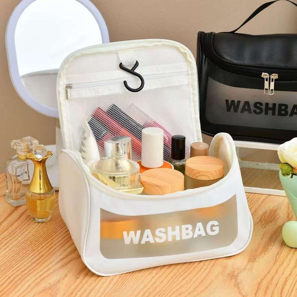 Waterproof New Large Capacity Transparent Wash Handheld Portable Cosmetic Travel Storage Bag