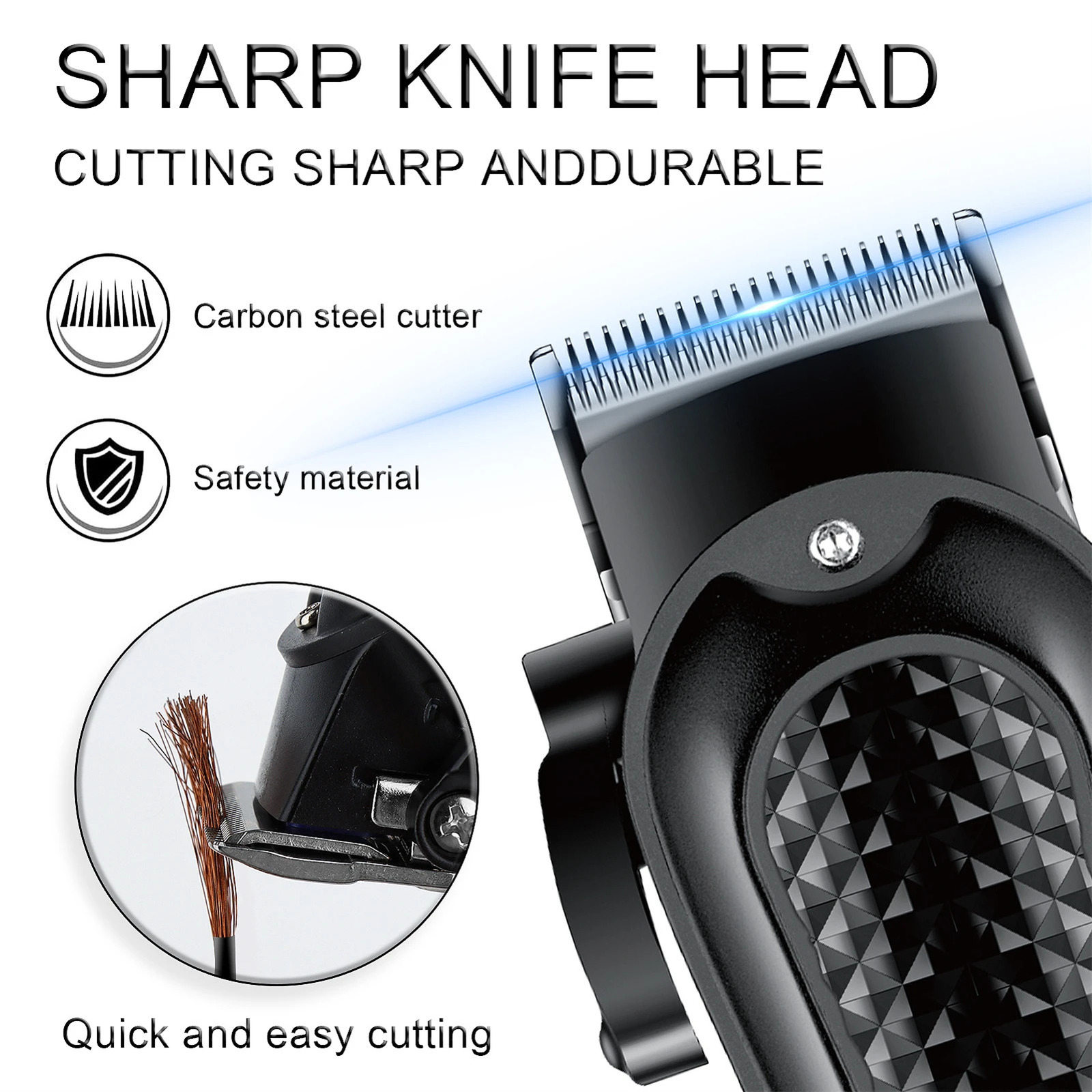 HYN-212 UBS 5V1A Rechargeable Cordless Beard Trimmer Men Powerful Electric Hair Clipper Trimming Tool 260126 C260312