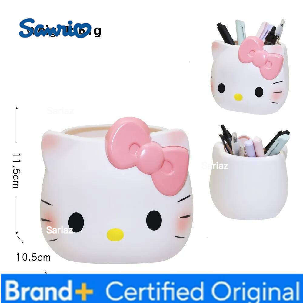 Sanrio Hello Kitty Cartoon Cute Pencil Holder Student Stationery Desktop Organizer Cosmetic Storage Box Holiday Decor Gift H2601291