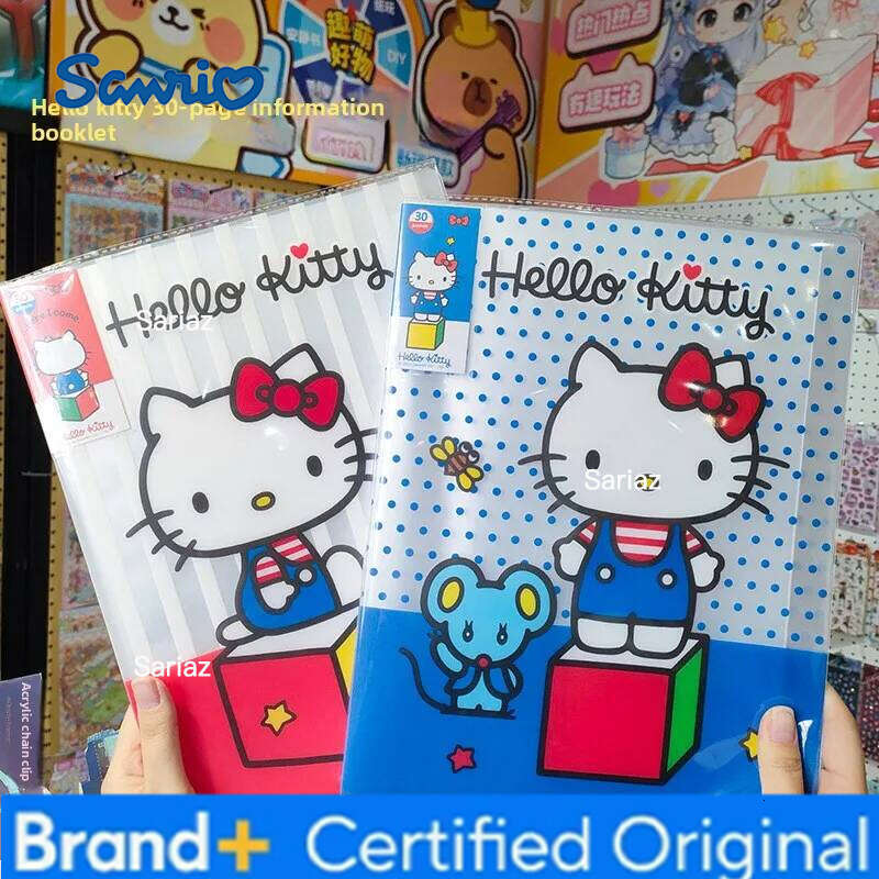 Sanrio Hello Kitty File Folder 30 Pages Clear Multi Pocket Organizer Exam Paper Document Storage New Style for School Office H2601291
