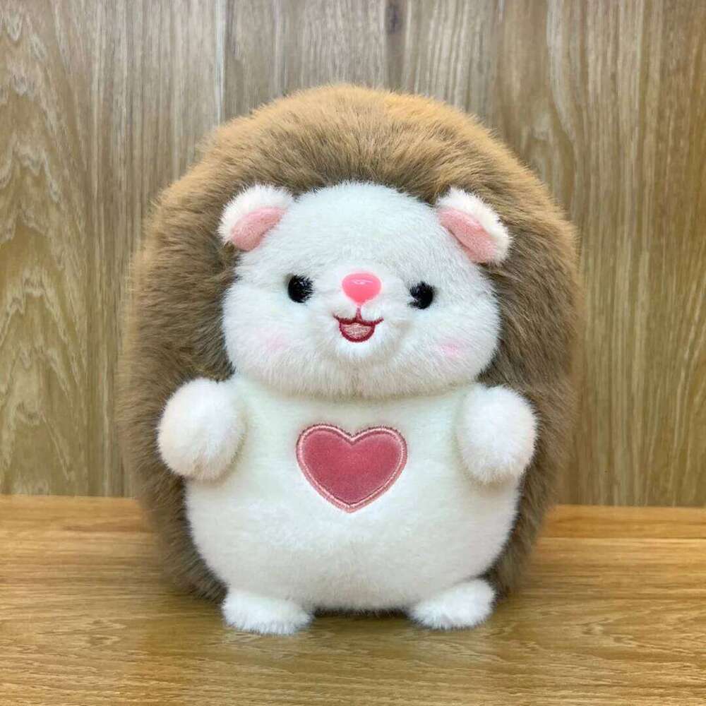 1pc 20cm/7.87in Hedgehog plush toy Tan Jianci same cute small hedgehog rag doll children's gift Y260128