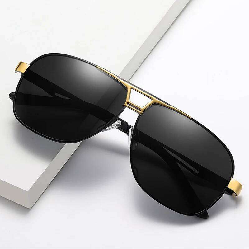 HUA Photochromic Male Eyewear New Sunglasses Vintage Men's Driving Sunshade Sun Glasses UV400 Gafas De Sol H260129