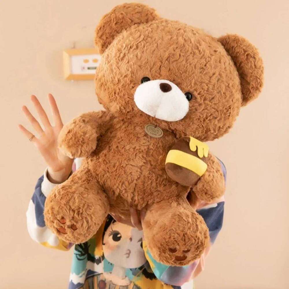 1pc 30cm/11.81in New honeypot cute teddy bear plush toy doll ragdoll sleeping pillow birthday gift Y260128