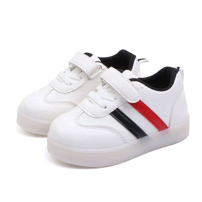 Trendy Child Sneakers Light Up Simple Versatile Comfort Boy Shoe Anti Slip New Autumn Girl Sneaker Daily Casual Shoes Y260128