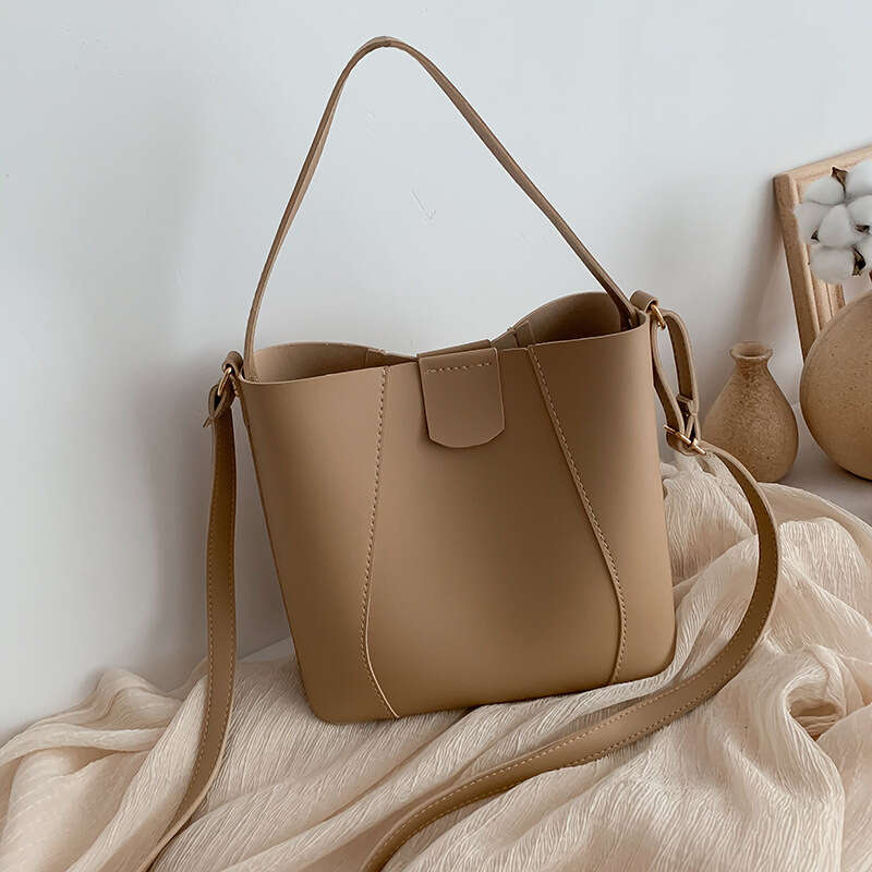 Bag Woman 2025 New Style Simple and Fresh Single Shoulder Bag Women's Bag Crossbody Bucket Bag S260129
