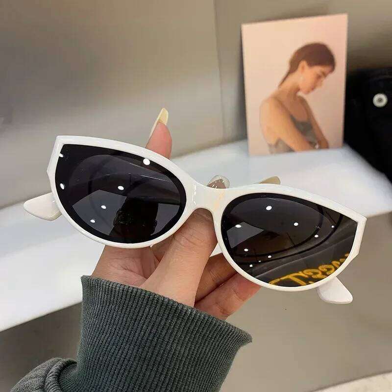 Cat Eye New Oval Sunglasses Personalized Vintage Fashion Trendy Female Shades Popular Brand Designer Eyewear for Ladies H260129