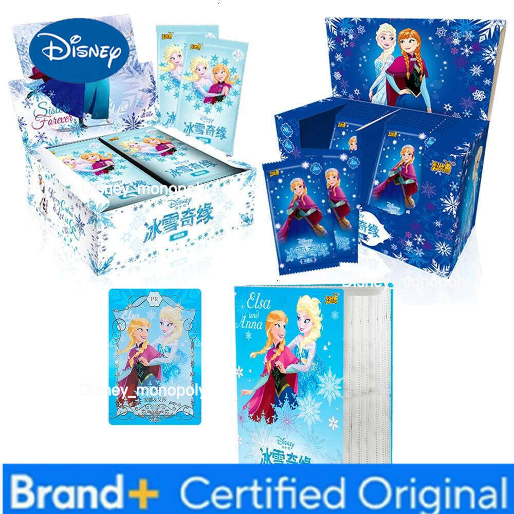 Disney KAYOU Frozen Anime of Cards Toys Party Boxes Paper Games Playing Kids Album Collection Children Gift Hobby 7-12y H260129